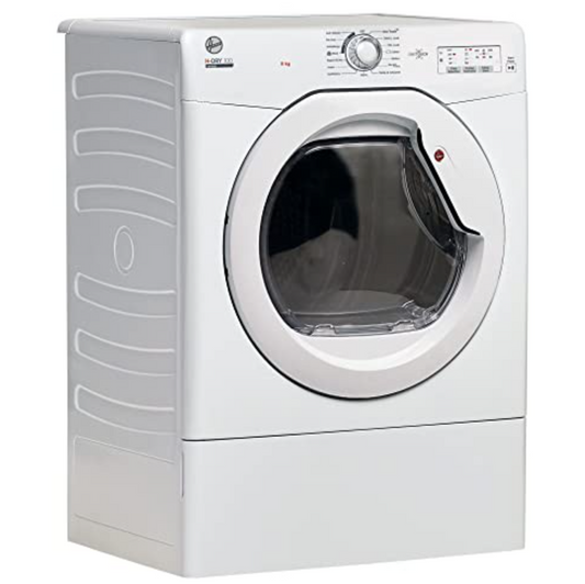 Hoover HLEV8LG 8kg Vented Tumble Dryer, White, LED Display